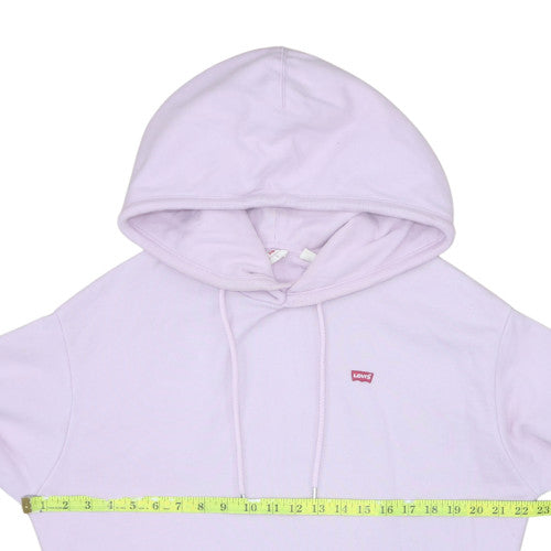 Levi's Womens Lilac Hoodie Medium Pullover Cotton Blend Casual