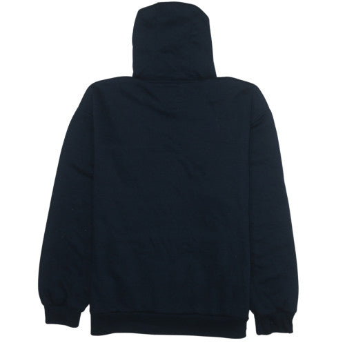 Lee Cooper Men's Black XL Pullover Hoodie with Logo & Kangaroo Pocket