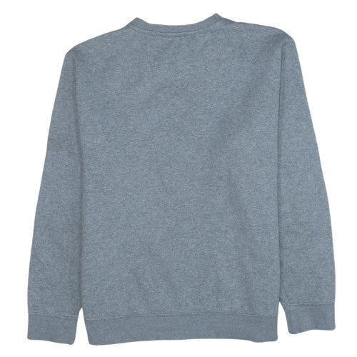 Nike Men's Grey Crew Neck Fleece Sweatshirt L Regular Fit