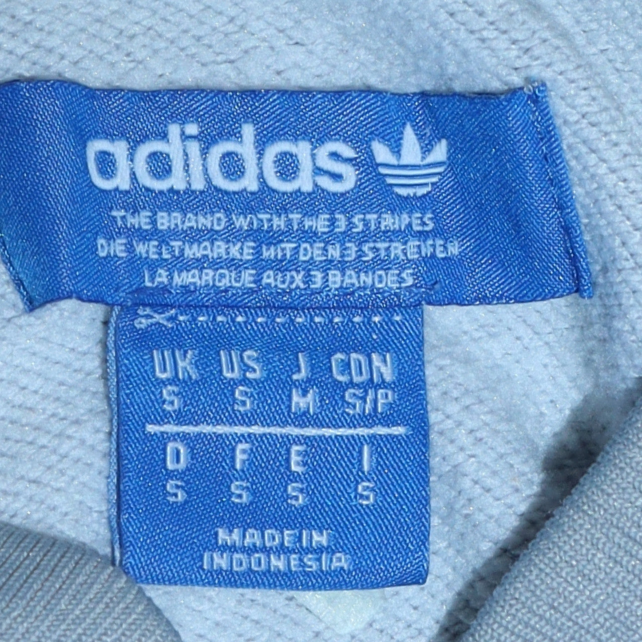 Adidas Men's Grey Full Zip Logo Sweatshirt Size S