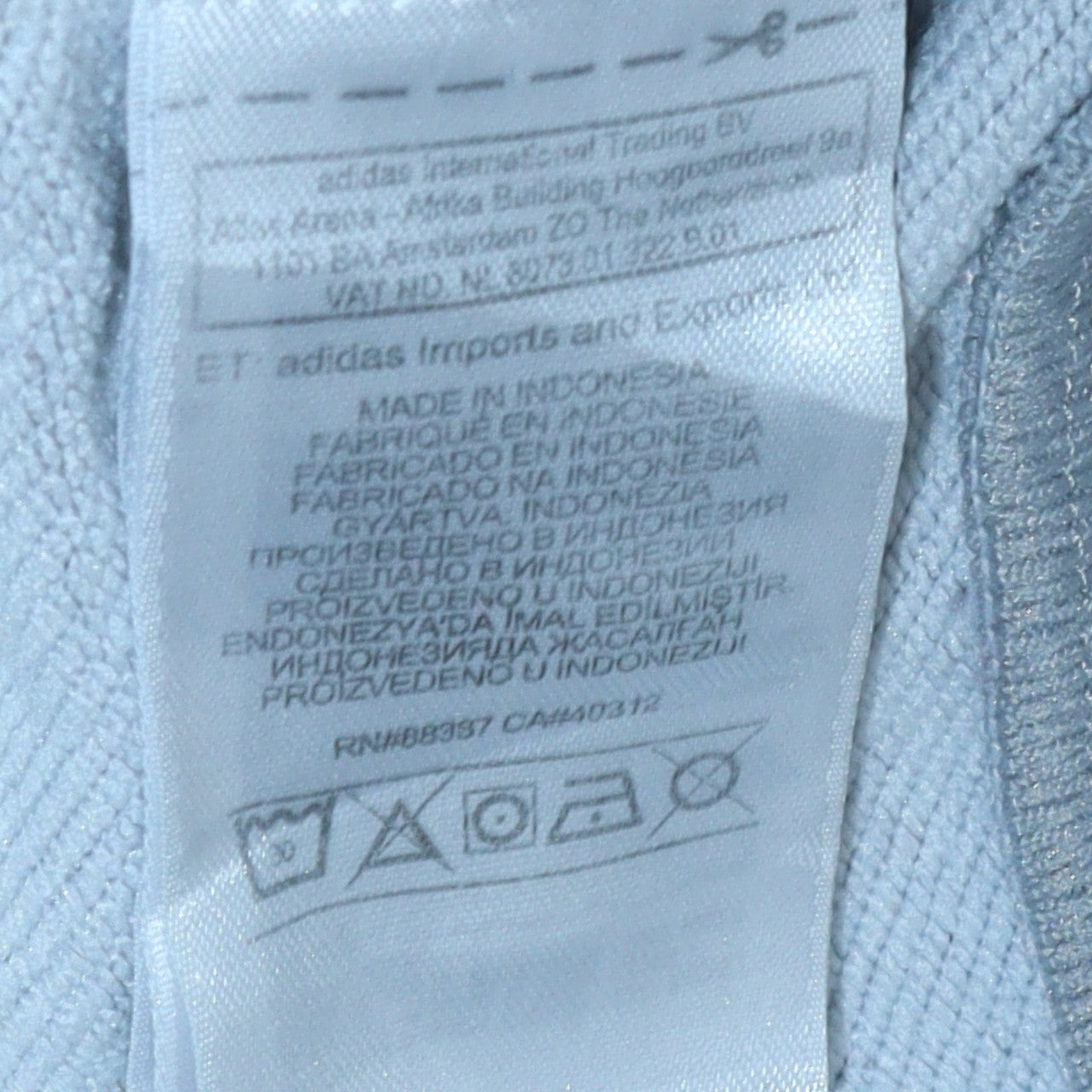 Adidas Men's Grey Full Zip Logo Sweatshirt Size S