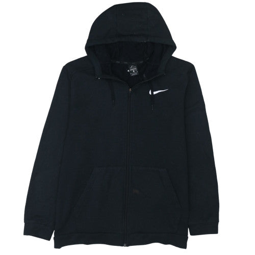 Nike Men Black XL Full Zip Dri-FIT Hoodie Standard Fit