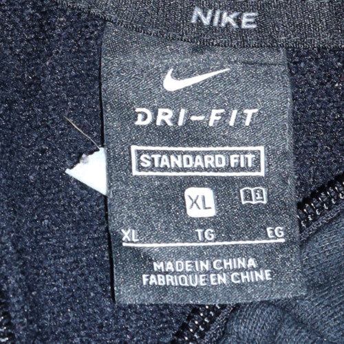 Nike Men Black XL Full Zip Dri-FIT Hoodie Standard Fit