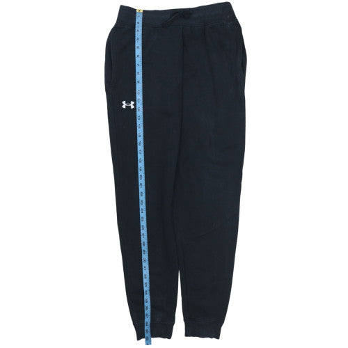 Under Armour Men's Black Jogger Trousers Size M Fleece Casual