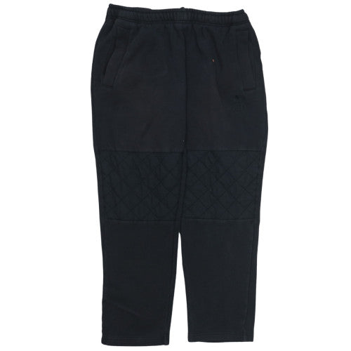 adidas Men’s Black 2XL Quilted Fleece Jogger Trousers