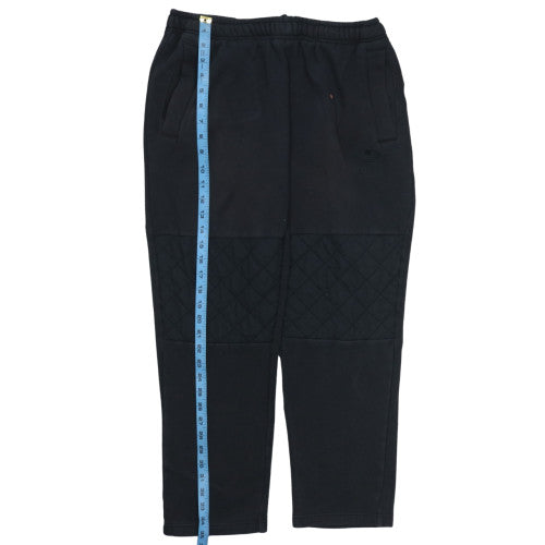 adidas Men’s Black 2XL Quilted Fleece Jogger Trousers