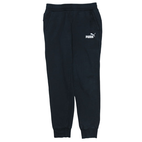 Puma Men’s Black Jogger Trousers S Regular Cotton Blend