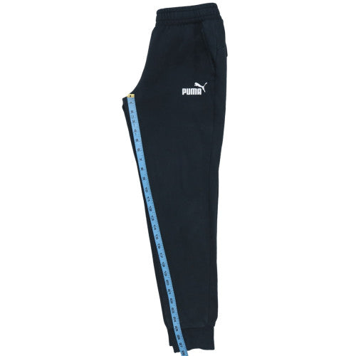 Puma Men’s Black Jogger Trousers S Regular Cotton Blend