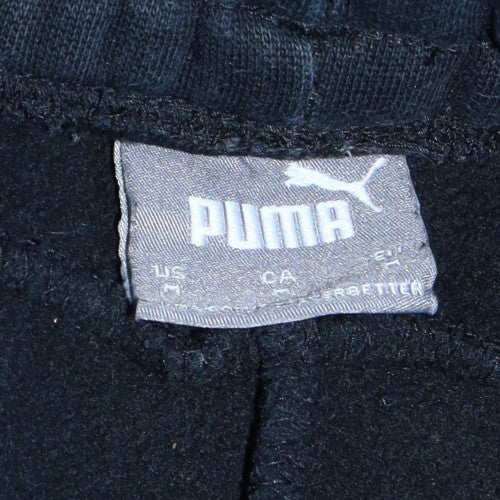 Puma Men’s Black Jogger Trousers S Regular Cotton Blend