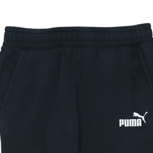 Puma Men’s Black Jogger Trousers S Regular Cotton Blend