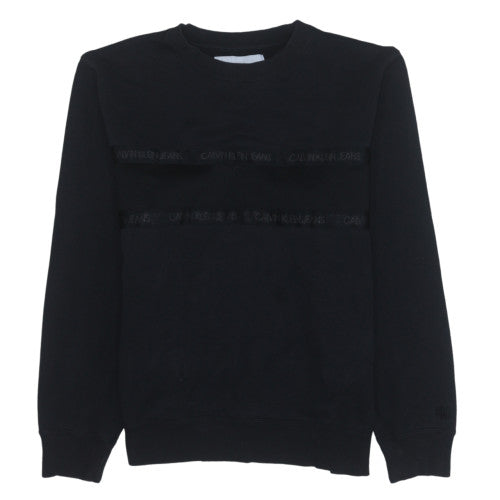 Calvin Klein Jeans Men's Black Crew Neck Pullover Sweatshirt M