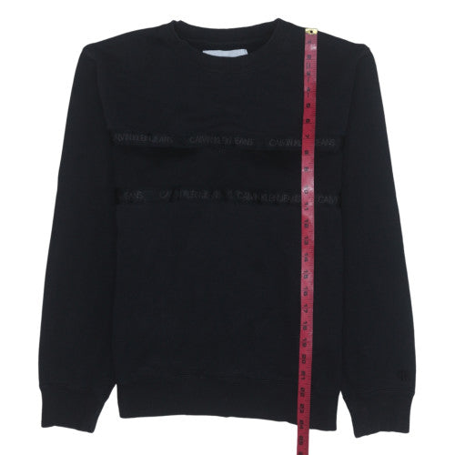 Calvin Klein Jeans Men's Black Crew Neck Pullover Sweatshirt M