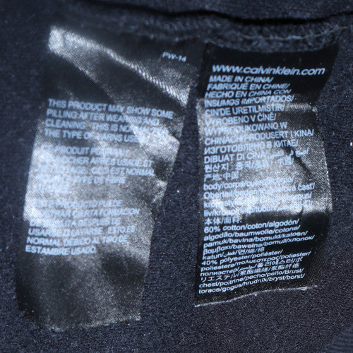 Calvin Klein Jeans Men's Black Crew Neck Pullover Sweatshirt M