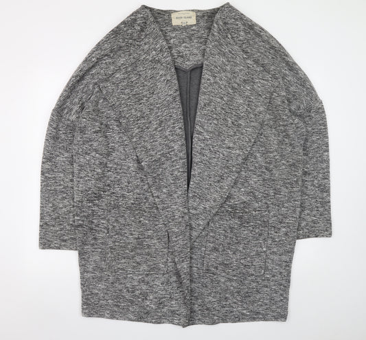 River Island Women's Grey Knit Relaxed Coatigan Size 16