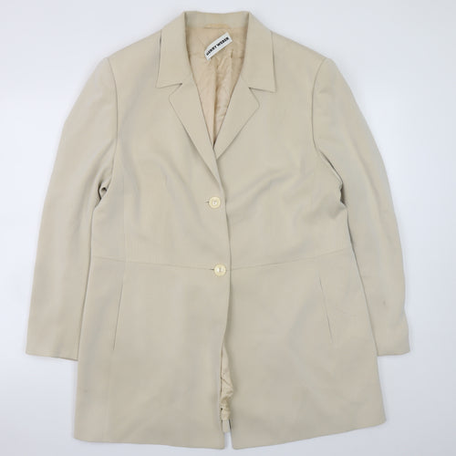 Gerry Weber Women’s Beige Blazer Jacket Size 18 Long Classic Lined