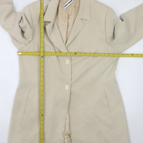 Gerry Weber Women’s Beige Blazer Jacket Size 18 Long Classic Lined