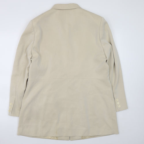 Gerry Weber Women’s Beige Blazer Jacket Size 18 Long Classic Lined