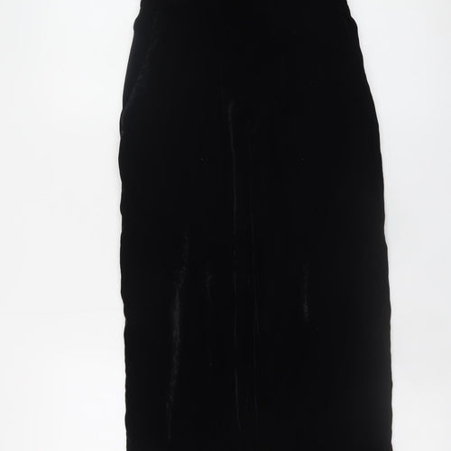 H&M Women Black Lace Trim Velvet Jumpsuit Size 6 Partywear