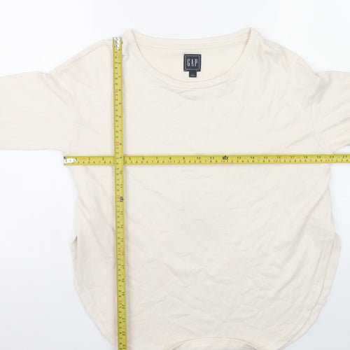GAP Women’s Beige Cotton Blend Crew Neck Pullover Jumper XS