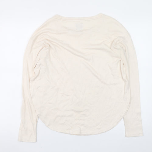 GAP Women’s Beige Cotton Blend Crew Neck Pullover Jumper XS