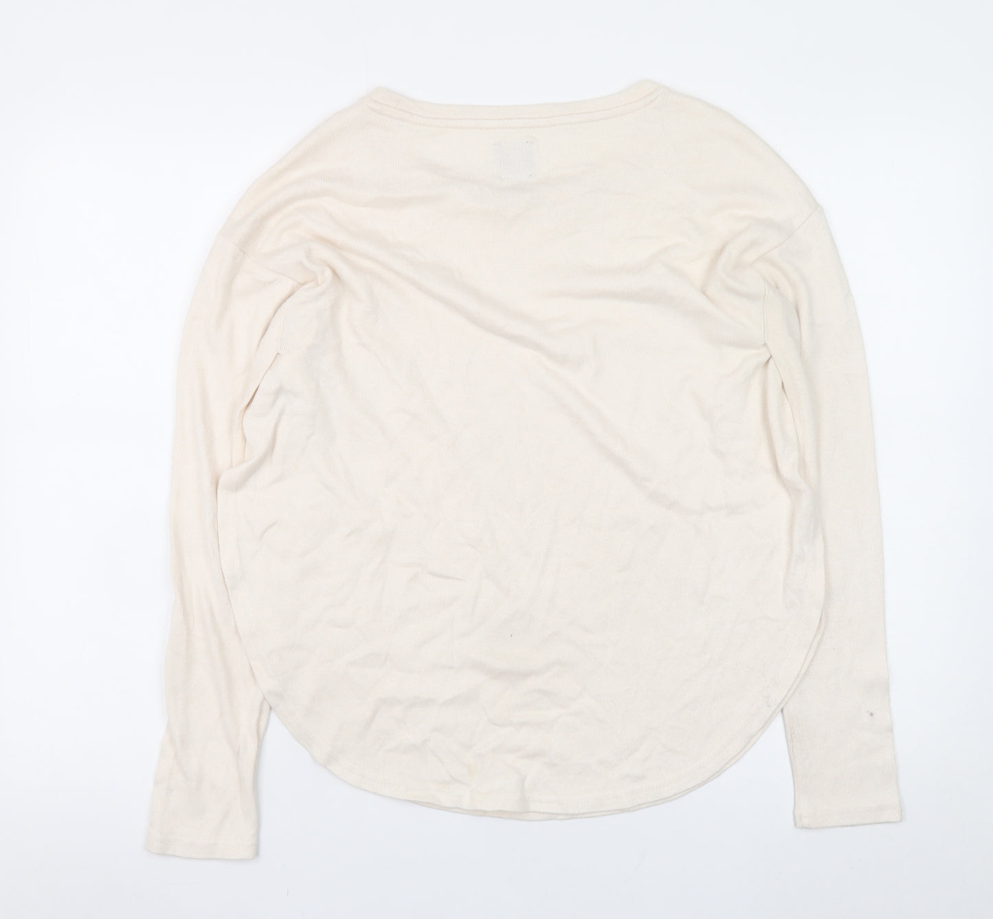 GAP Women’s Beige Cotton Blend Crew Neck Pullover Jumper XS