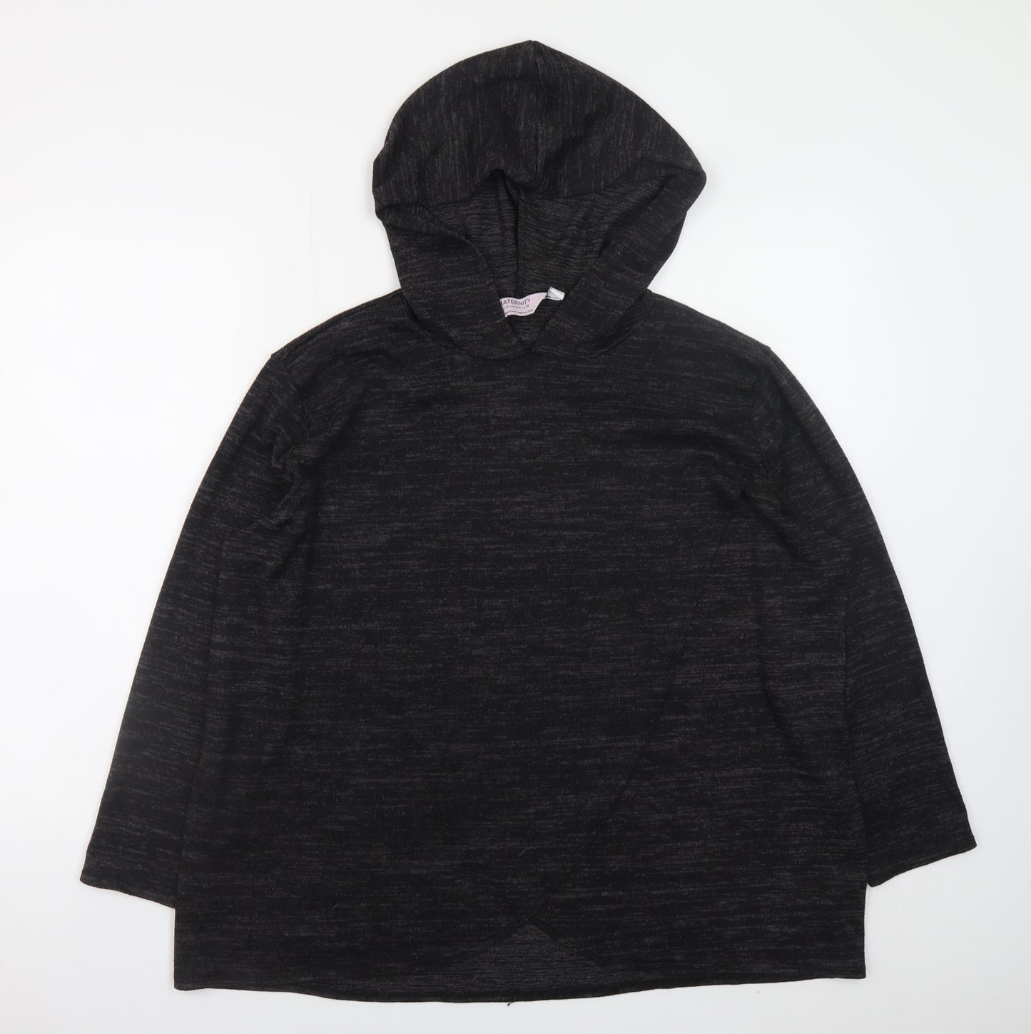 Dorothy Perkins Women's Black Maternity Hooded Jumper Size 16