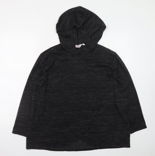 Dorothy Perkins Women's Black Maternity Hooded Jumper Size 16