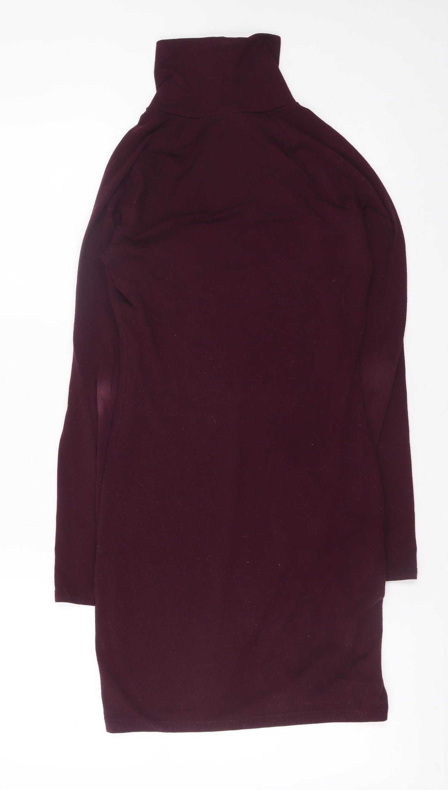 Forever 21 Women’s Purple Roll Neck Bodycon Short Dress Size S