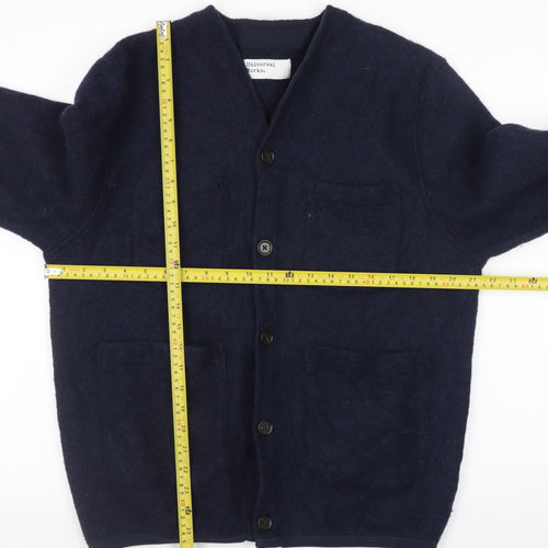 Universal Works Womens Blue Wool Blend Button Jacket XL