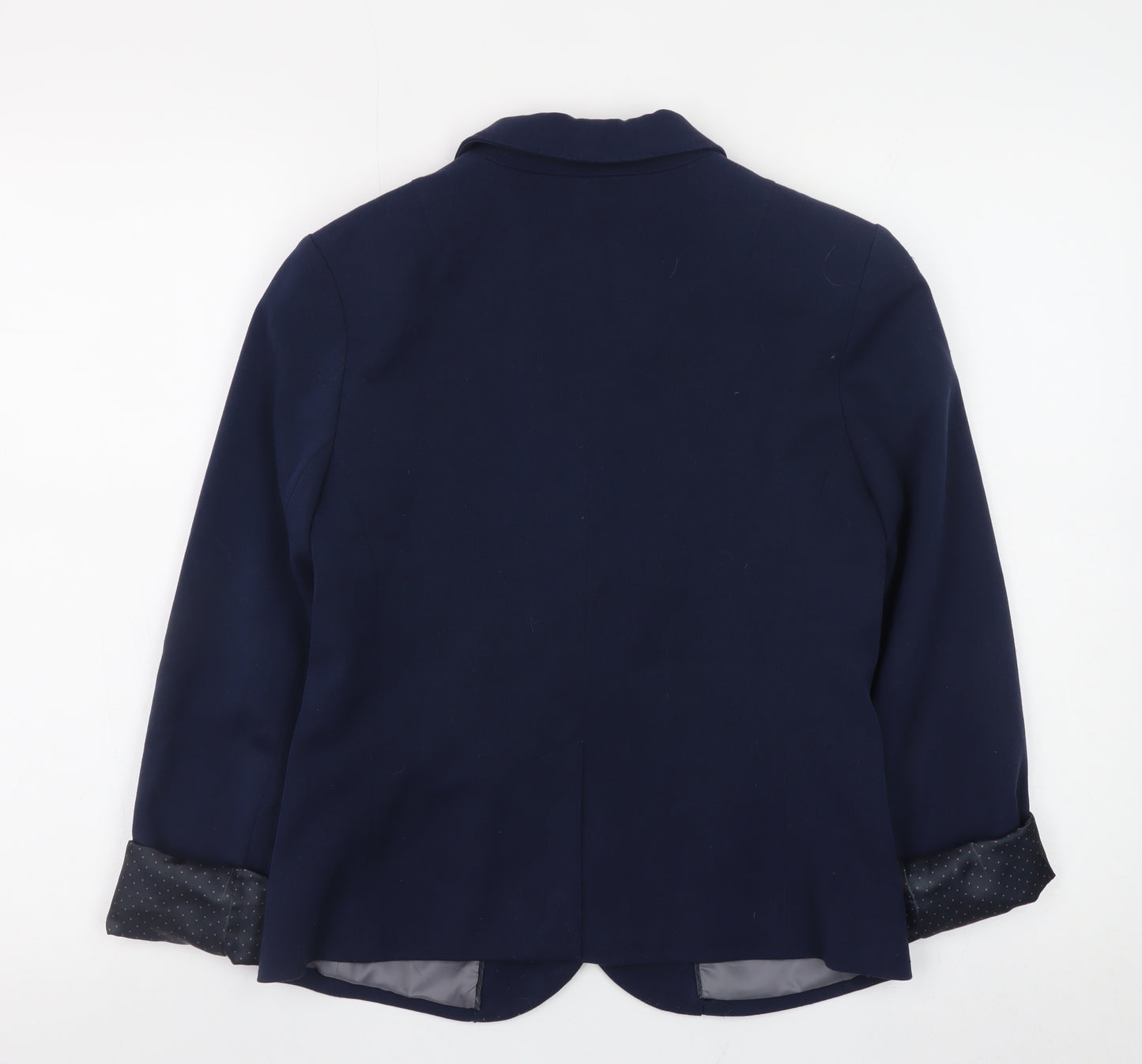Gap Women Blue Regular Fit Blazer Jacket Size 6 Lined Business Workwear