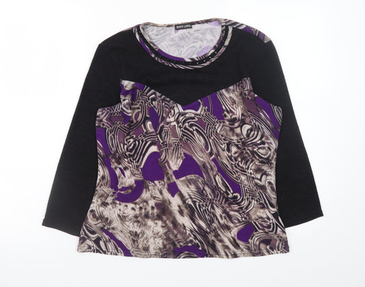 Jenny Loyd Women's Multicoloured Jersey Long Sleeve Top Size 14