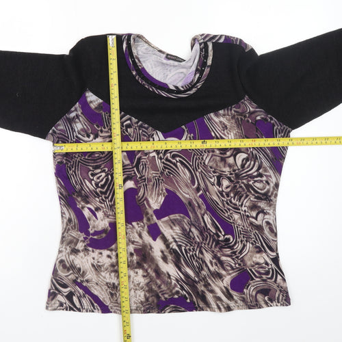 Jenny Loyd Women's Multicoloured Jersey Long Sleeve Top Size 14