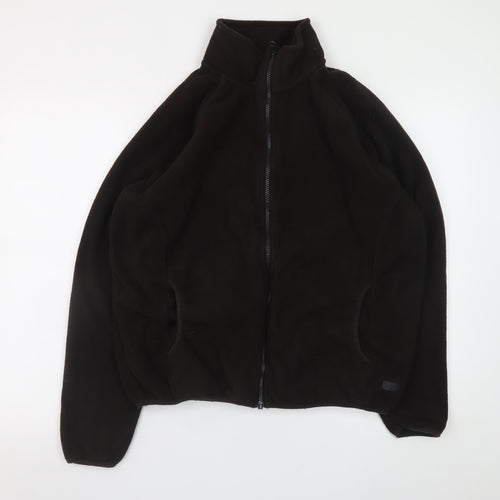 Common People Men's Black Fleece Full Zip Jacket Size M