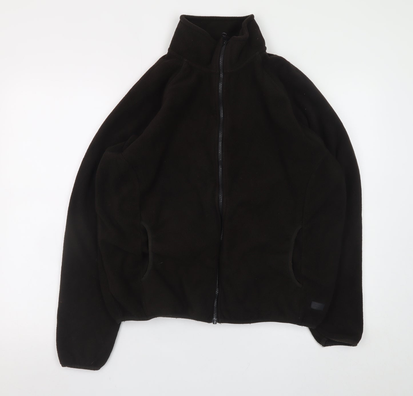 Common People Men's Black Fleece Full Zip Jacket Size M