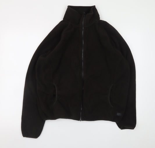 Common People Men's Black Fleece Full Zip Jacket Size M