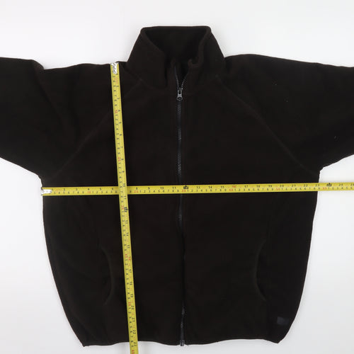 Common People Men's Black Fleece Full Zip Jacket Size M