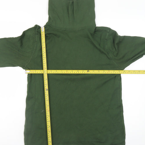 Mountain Warehouse Men's Green Roll Neck Long Sleeve T-Shirt Size L