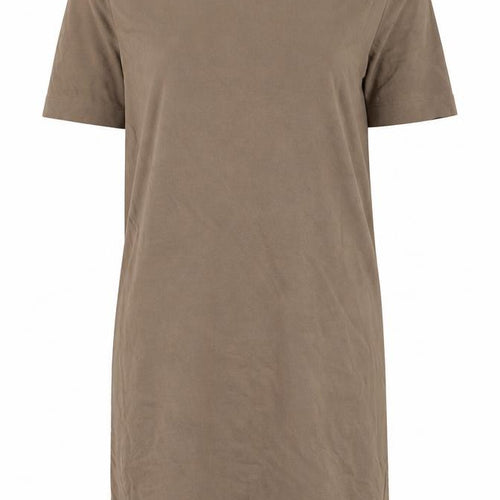 H&M Women Brown T-Shirt Dress Size S Casual Cotton Summer