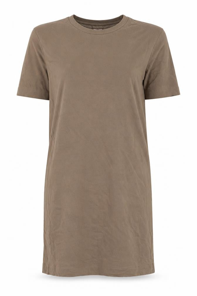 H&M Women Brown T-Shirt Dress Size S Casual Cotton Summer