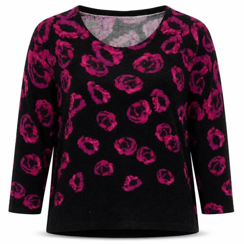 Precis Petite Womens Multicoloured Floral 3/4 Sleeve Viscose Blouse Size S