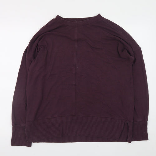 Next Men's Purple Knit Pullover Jumper L Regular Fit Crew Neck