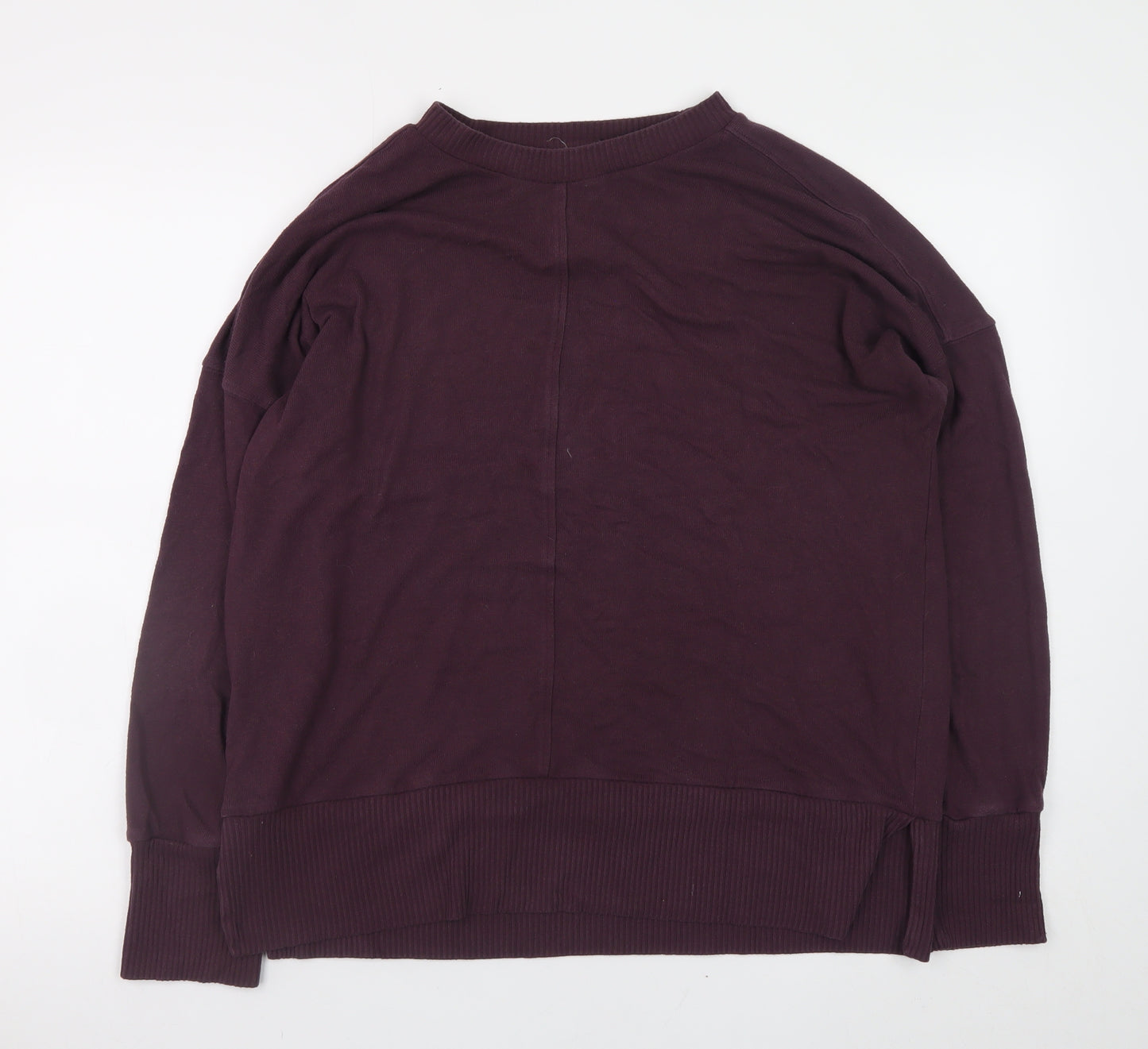 Next Men's Purple Knit Pullover Jumper L Regular Fit Crew Neck