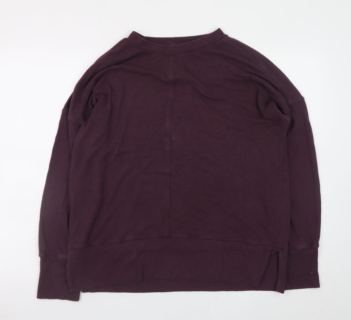 Next Men's Purple Knit Pullover Jumper L Regular Fit Crew Neck