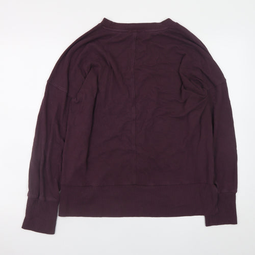 Next Men's Purple Knit Pullover Jumper L Regular Fit Crew Neck