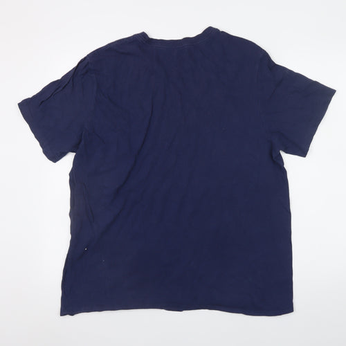Nike Men's Blue Red Sox Graphic T-Shirt L Regular Fit Sports Tee