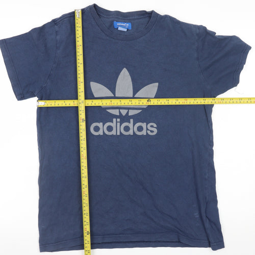 Adidas Men's Blue Crew Neck Short Sleeve T-Shirt Size M
