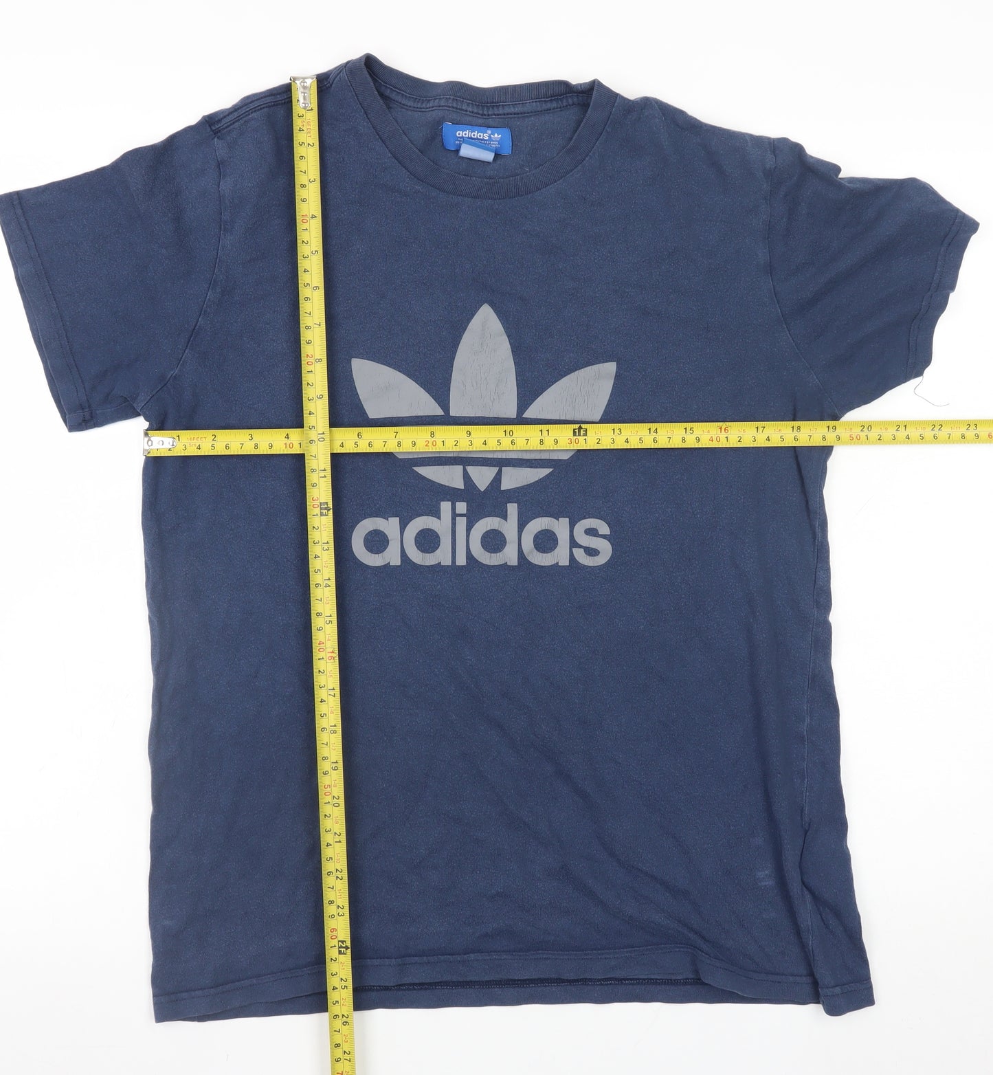 Adidas Men's Blue Crew Neck Short Sleeve T-Shirt Size M