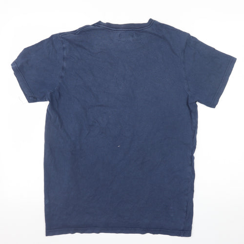 Adidas Men's Blue Crew Neck Short Sleeve T-Shirt Size M