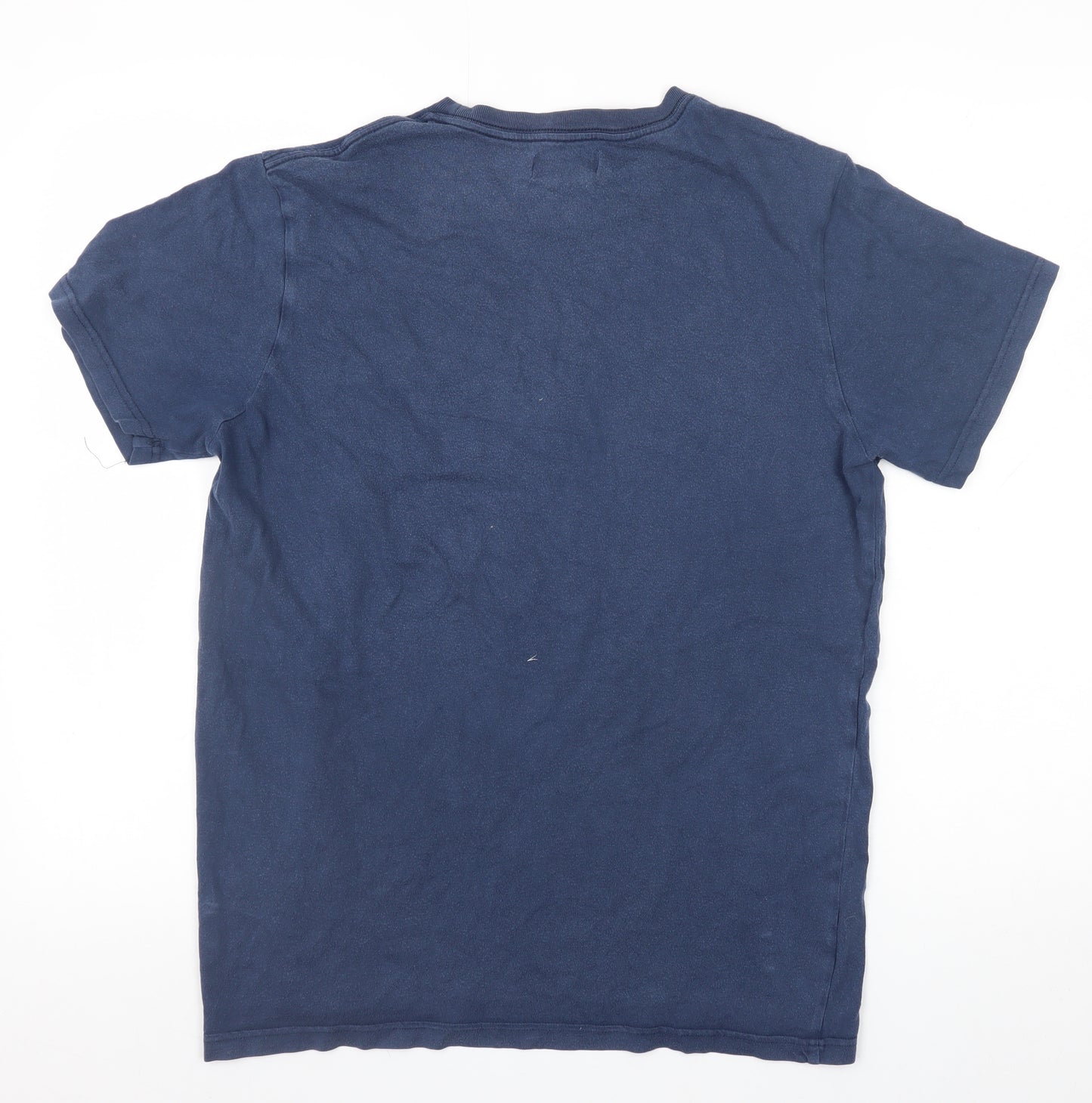 Adidas Men's Blue Crew Neck Short Sleeve T-Shirt Size M