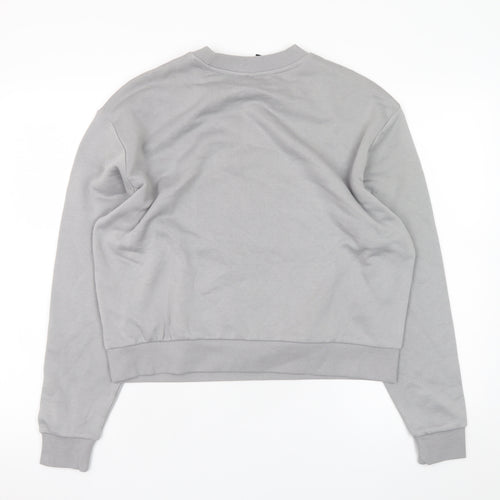 H&M Divided Men's Grey Graphic 72 Crew Neck Sweatshirt M
